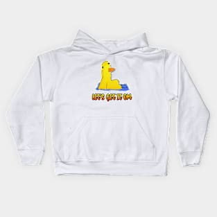 Let's Get It Om Yoga Duck Funny Yoga Kids Hoodie